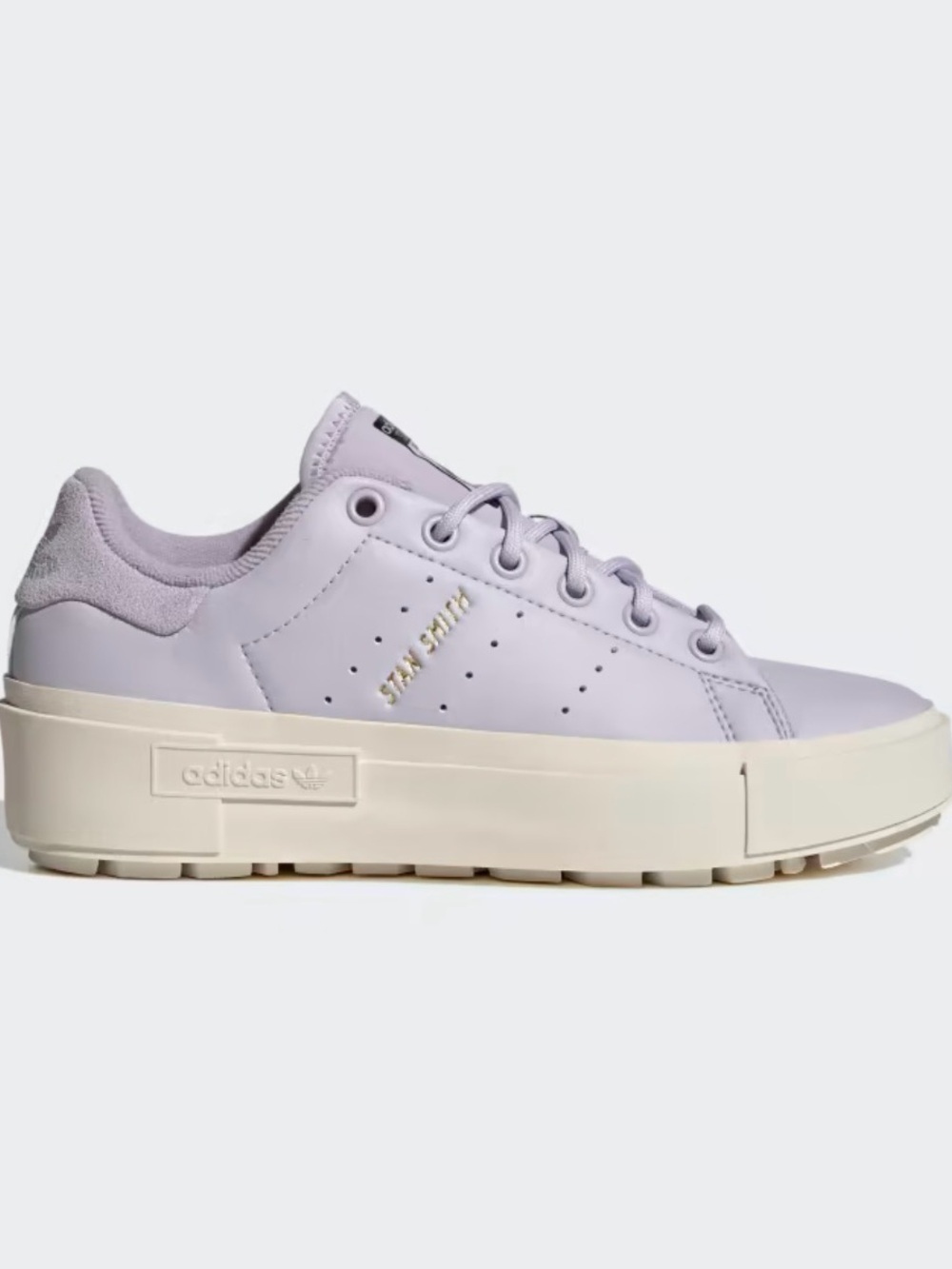 adidas lavender Stan Smith Sneakers with Cream Trim